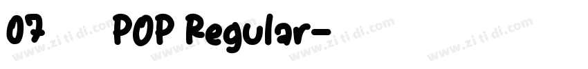 07ラノベPOP Regular字体转换